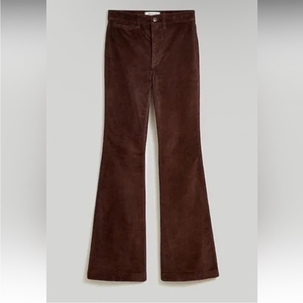 Madewell The Perfect Vintage Flare Pant in Brown Corduroy - Size 33 Petite - Picture 4 of 10